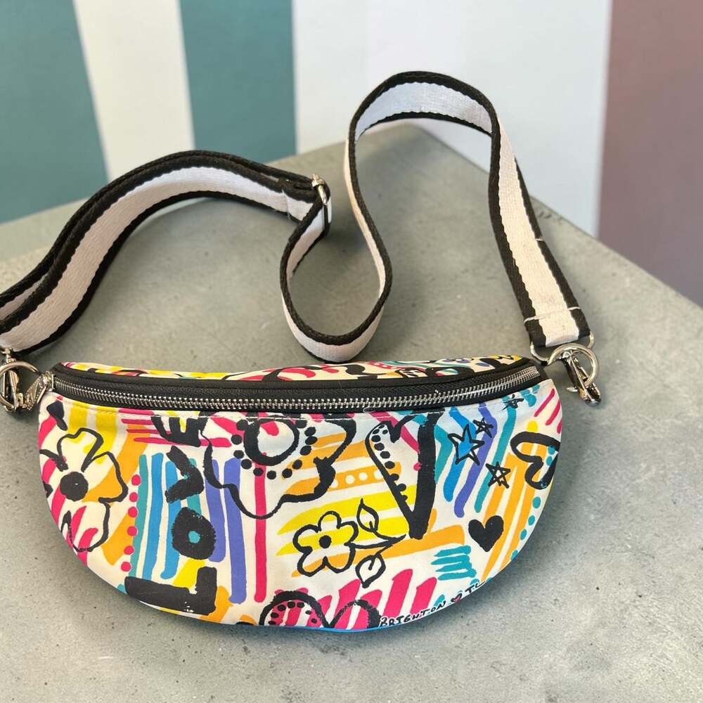 Brighton Graffiti Love Belt Bag Crossbody Fanny Pack